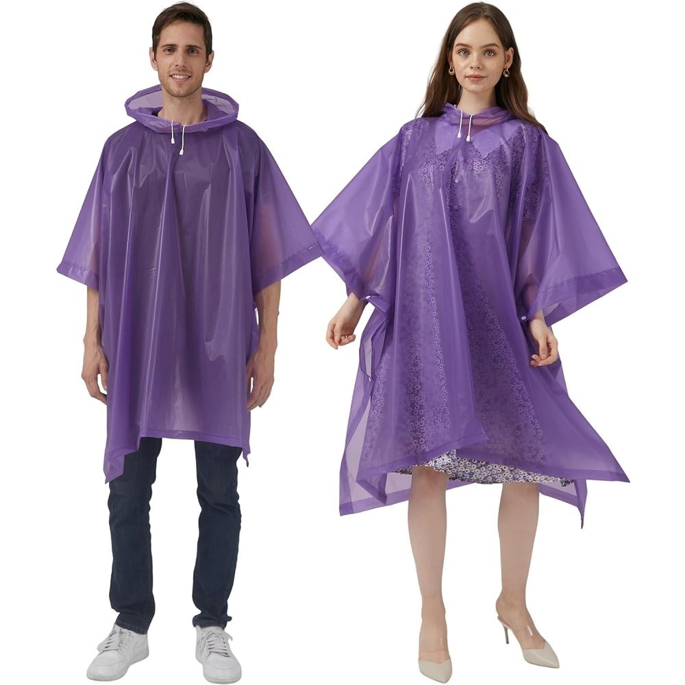 Set de 2 Ponchos de agua EVA protector para lluvias impermeable